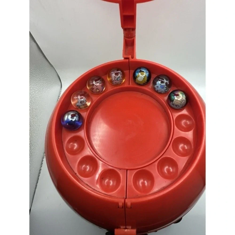 Vintage 1999‎ Pokemon Collector Marbles Pokeball Carrying Case & Marbles